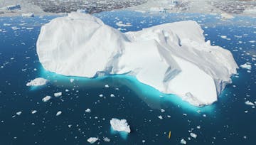 Iceberg with AUV